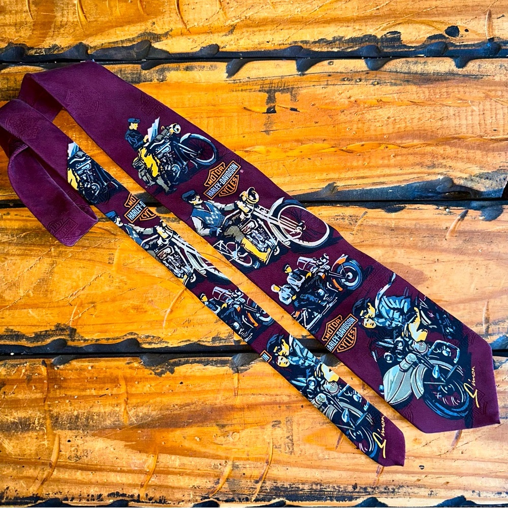 Harley Davidson 100% silk tie! - Picture 1 of 5